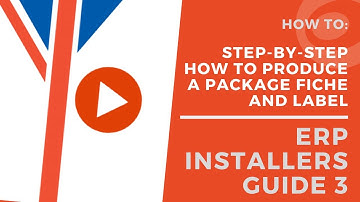 ErP Guide for Installers: How to produce a package fiche and label