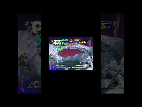 MvC2: VDO - Rogue + Colossus AA Crossup 2x Kiss 100%+ Sequence .:11.7.23:.