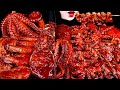 ASMR SPICY SEAFOOD, OYSTER, SPICY ENOKI  MUSHROOM, OCTOPUS, SQUID, CRAB, SHRIMP 해물찜 팽이버섯 먹방 MUKBANG