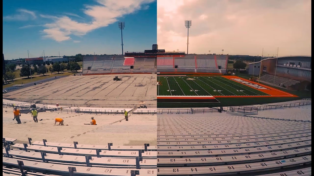 Doyt Perry Stadium Turf Replacement Time Lapse