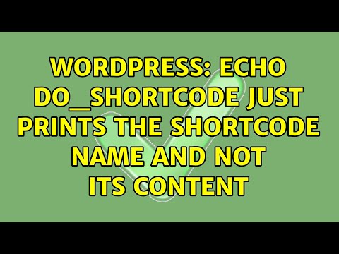 Wordpress: echo do_shortcode just prints the shortcode name and not its content