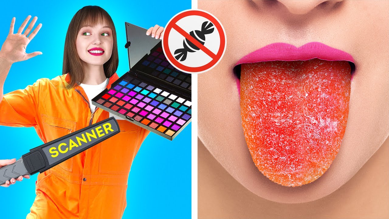 COOL WAYS TO SNEAK CANDIES INTO CLASS  Awesome Food Hacks And Tricks by 123 Go Live