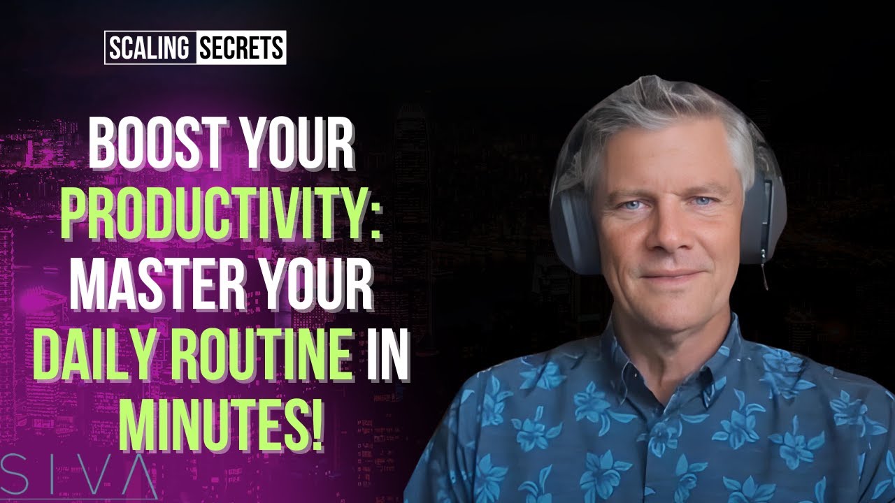 How to be Productive Everyday (Discpline, Self-management) - Todd Schmick