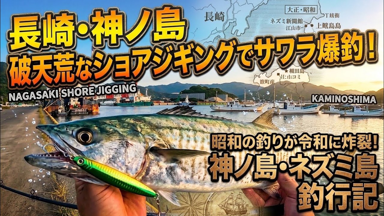 長崎 ショアジギング!!サワラなどの青物が色々釣れた!! 青物とのバトル