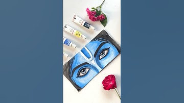 Krishna eyes 🥰khana ❤️#art #shorts #youtubeshorts #drawing #krishna