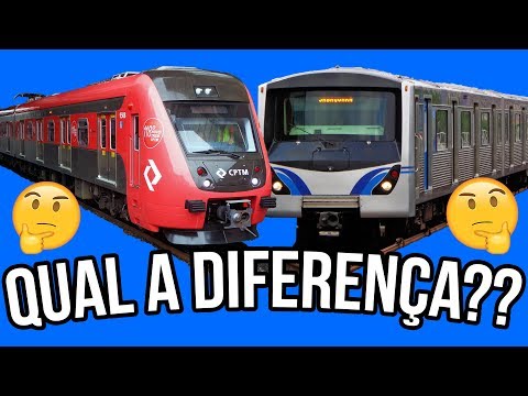 Vídeo: Diferença Entre Metrô E Metrô