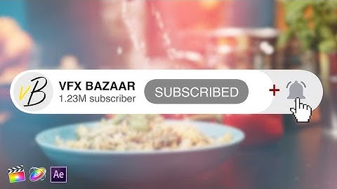YouTube Subscribe Button Animation V.1 - Download Free Template - VFX BAZAAR