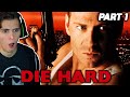 Die Hard (1988) Movie REACTION!!! - Part 1 - (FIRST TIME WATCHING)