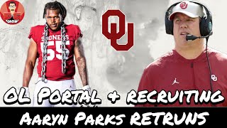 Sooners OL Portal & Recruiting Update | OU Football Transfer Portal | Oklahoma Sooners | Aaryn Parks