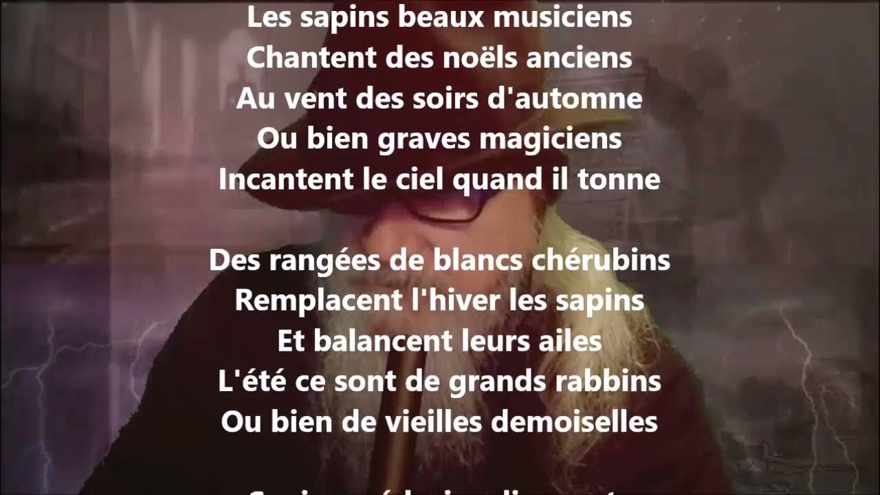 Les sapins Guillaume Apollinaire lu par Yvon Jean YouTube