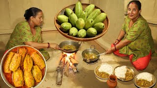 How To Parwal korm Cooking & Eating By Our Tribe Woman Parwal Sabji || VILLAGE LIFE