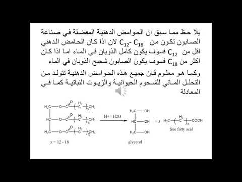 المحاضرة الخامسة صناعة الصابون