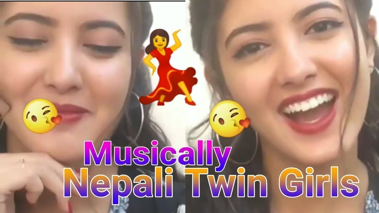 Nepali Twins Sister Latest Musical Ly Videos Tik Tok Video Twins