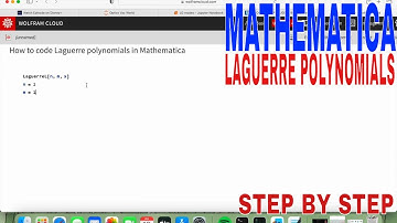 ✅  How To Code Laguerre Polynomials In Mathematica  🔴