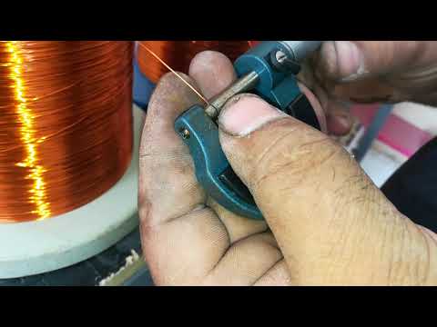 قياس اقطار الاسلاك بالمايكروميتر