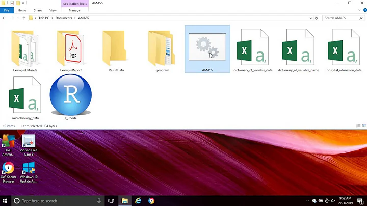 How to use AMASS application to generate AMR surveillance reports