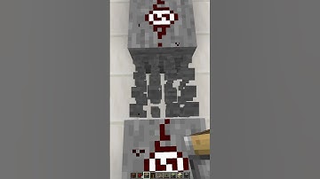 Monostable Circuit Short Pulse to a Lamp #minecraft #shorts #redstone