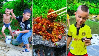 King Eating Super Spicy Grilled Snails | Tik Tok Funny Video | Lang Lieu