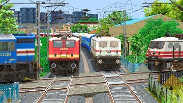 TRAIN CROSSING IN DIAMOND RAILROAD | BUMPY RAILROAD | Train Simulator | Railwork | NTG GAMING