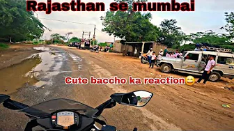 Rajasthan to Mumbai RC390 long ride !! Baccho ka reaction 😍 ￼