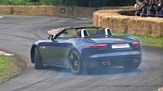 Jaguar F-Type R Convertible Trying To Drift!