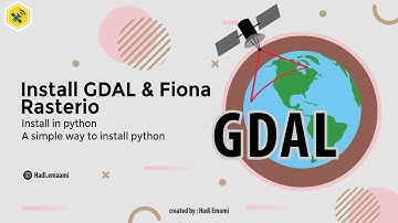 install gdal , rasterio and fiona in python