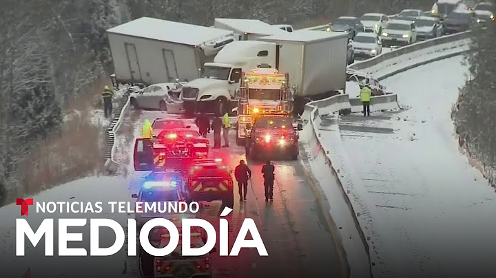 Una persona muere en un accidente múltiple de 50 autos en medio de las nevadas | Noticias Telemundo