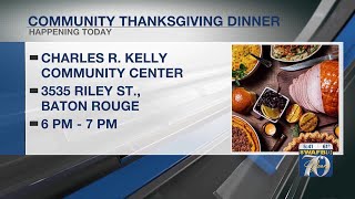 Turkey giveaway, community Thanksgiving dinner happening in Baton Rouge