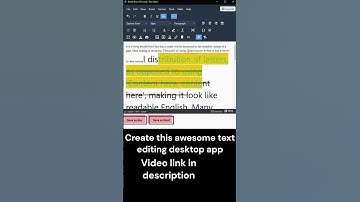 Create this awesome text editing desktop app with electron JS | Video link in description