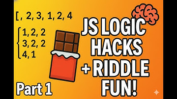 JavaScript Logic Tricks + Riddle Challenge | Arrays, Loops & Unique Counting #javascript #riddles