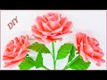 Diy paper rose  how to make realistic paper flowers