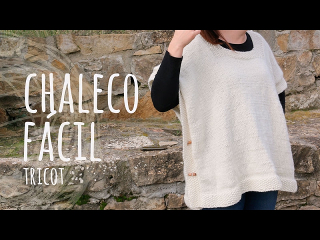 chaleco tricot mujer