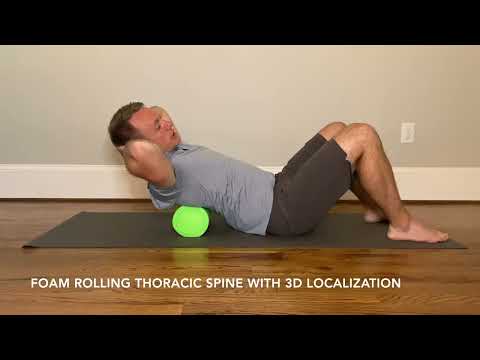 Foam Rolling Thoracic Spine with 3D Localization