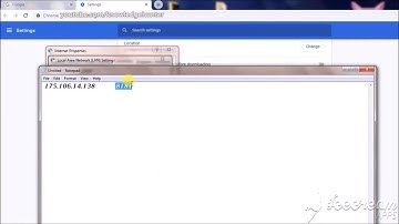 change proxy settings in chrome web browser