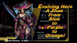 BATTLE NIGHT RPG:  HOW TO EVOLVE  HERO CHARACTER A ZHAO FROM BLUE TO PURPLE TO ORANGE IN ONE SHOT! screenshot 2