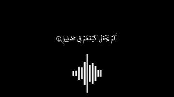 سورة الفيل  || القارئ أحمد العجمي  || كروما سوداء