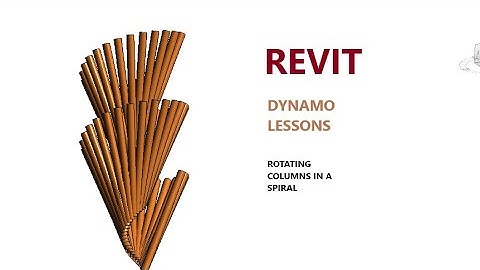 REVIT DYNAMO PRACTICE LESSONS (Spiral column  tilted in a spire )