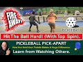 Pickleball hitthe ball with topspin take your game to the next level  how advanced players do it