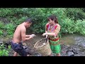 Harvest Fish In River, Catch A Lot Of Fish - Amazing Fishing, Living off grid