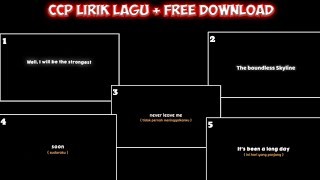 Kumpulan Mentahan Ccp Lirik lagu 30 Detik Terbaru | ccp lirik lagu viral | free download