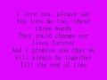 Celine Dion - I love you lyrics