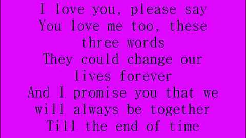 Celine Dion - I love you lyrics