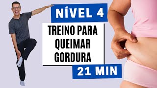 GINÁSTICA PARA EMAGRECER EM CASA | Nível 4 | Elimina Gordura da Barriga