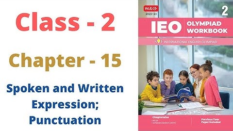 IEO ~  International  English |  Class - 2 | C - 15 | Spoken and Written Expression; Punctuations