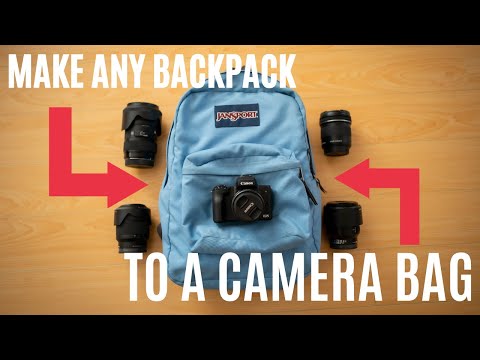 Make A Backpack Into A Camera Bag for DSLR