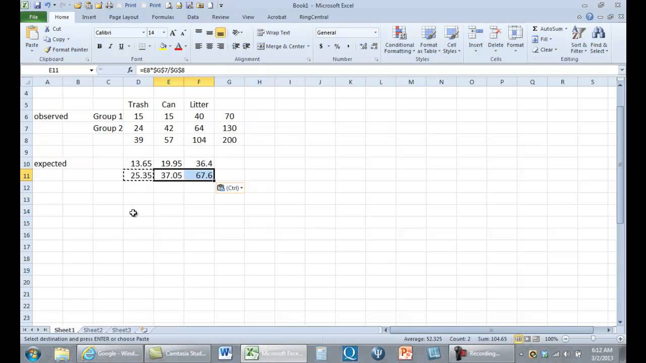 Chi Square Symbol In Excel Printable Templates