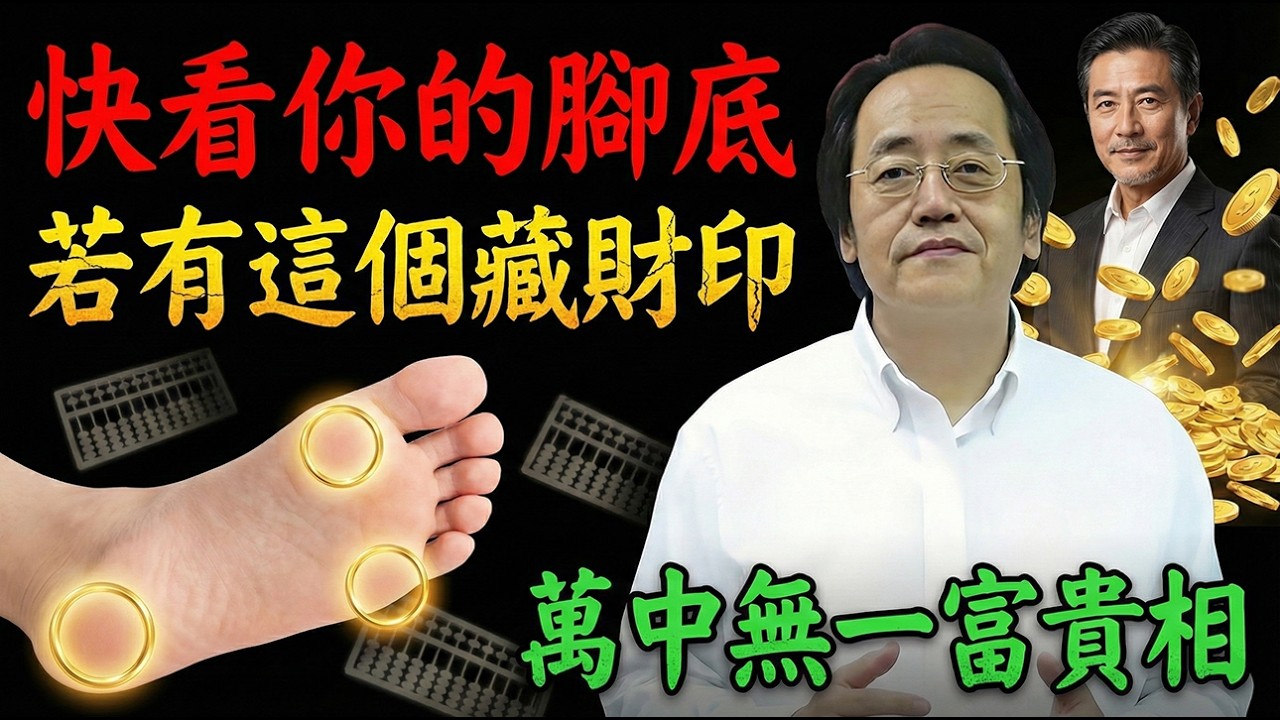 倪海廈：萬中無一的富貴相！腳底這幾處若有「藏財印」家道興旺，晚年註定享清福。#倪海廈 #倪海厦 #富贵 #漏財 #改運 #腳相 #湧泉穴 #泡腳 #接地氣 #中醫養生