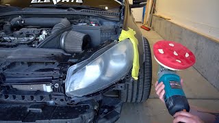 Polishing Mk6 Golf R Headlights & Taillights | Bagged 2013 Volkswagen Golf R