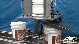 Data Scale Lid Placer With Spout Orientator