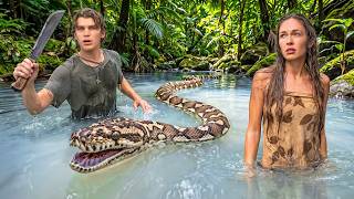 5 Day Survival On Snake Island | No Food, Water or Shelter